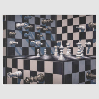 3D-Schachpapier Seidenpapier