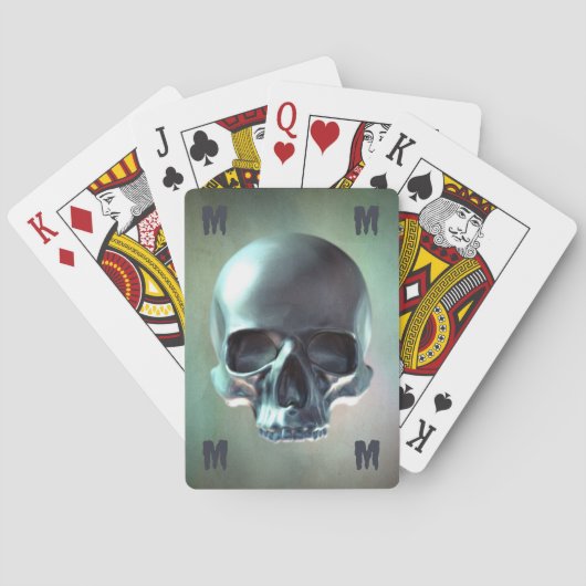3D-Schädel Spielkarten (Rückseite)