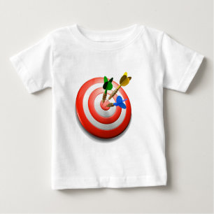 3D schießt Bullaugen-Baby-T-Shirt Baby T-shirt
