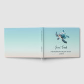 3D-Schildkröte Türkises Küstenstrandhaus Gästebuch (Voll)