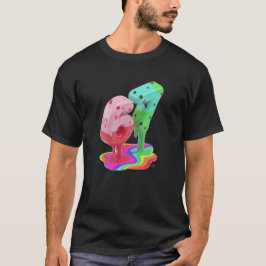 3D-Schmelz-67-Bunte Glänzende Grafik-T-Shirt T-Shirt
