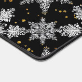 3D-Schneeflocken Schreibtischunterlage (Ecke)