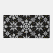 3D-Schneeflocken Schreibtischunterlage (Vorderseite)