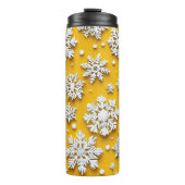 3D-Schneeflocken Thermosbecher (Vorderseite)