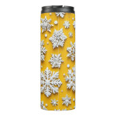 3D-Schneeflocken Thermosbecher (Rückseite)