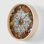 3D-Schneeflockenschmuck Uhr (Winkel)