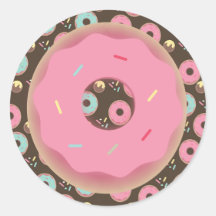 3D Schokolade Donut Pink Mattierte Sprinklen Prämi