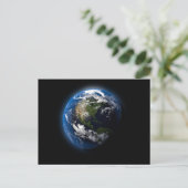 3D schöne Planet Postkarte (Stehend Vorderseite)