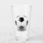 3D schöner Fußballball Glas (Vorderseite)