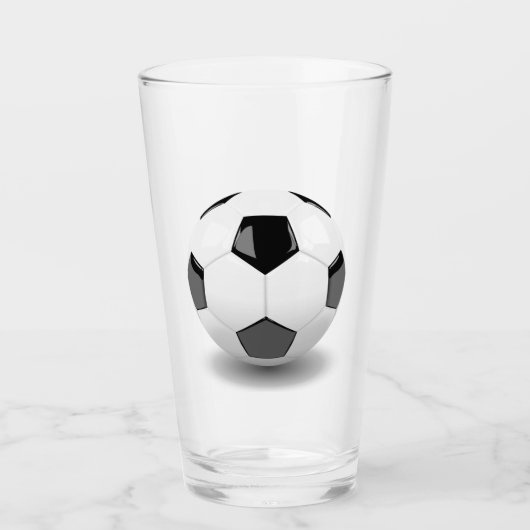 3D schöner Fußballball Glas (Vorderseite)