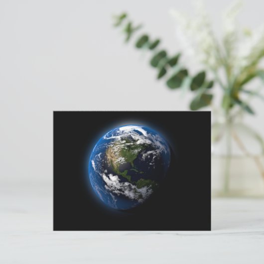 3D schöner Planet Postkarte (Stehend Vorderseite)
