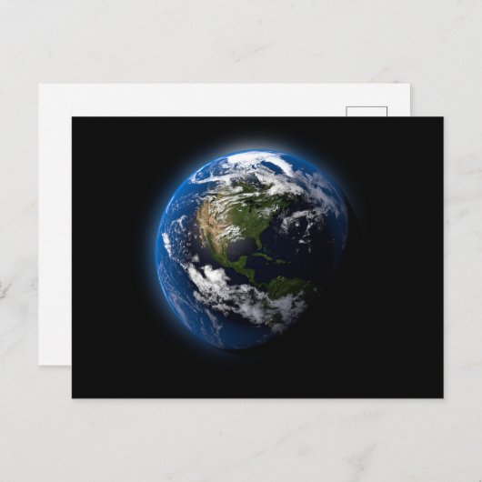 3D schöner Planet Postkarte (Vorne/Hinten)