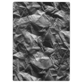 3d Schwarz-Rough Textur Papier Muster Klemmbrett (Rückseite)