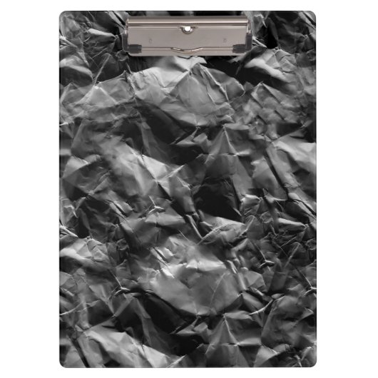 3d Schwarz-Rough Textur Papier Muster Klemmbrett (Vorderseite)