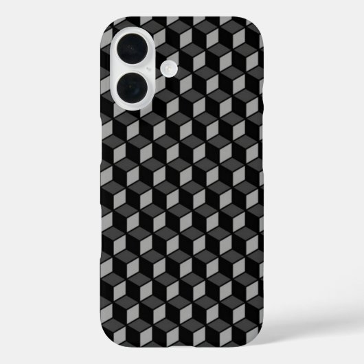 3D schwarze optische Täuschung Case-Mate iPhone Hülle (Rückseite)