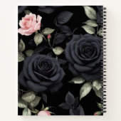 3D Schwarze Rose Notizblock (Rückseite)