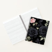 3D Schwarze Rose Notizblock (Innenseite)