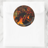 3D Scooter Deviant Runder Aufkleber (Tasche)