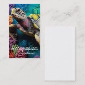 3D Sea Turtle Pattern Earring Cards Visitenkarte (Vorne/Hinten)