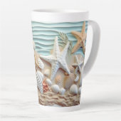 3D Seashells Beach Tasse und Cups (Rechte Ecke)