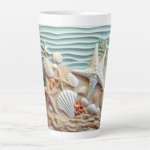 3D Seashells Beach Tasse und Cups