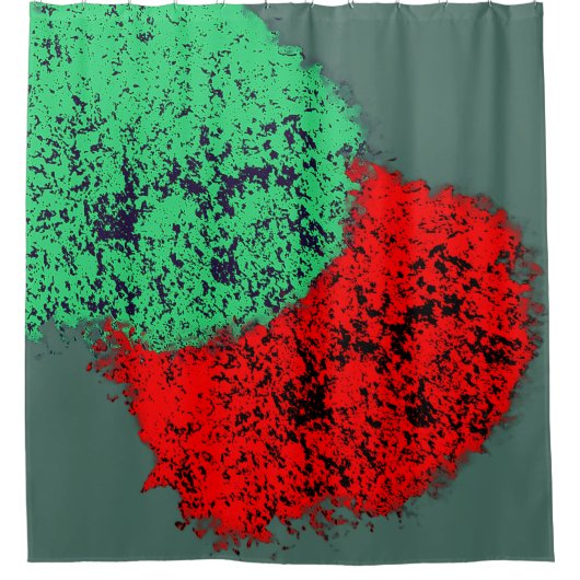 3D SIEHT GALAXY AUS! DUSCHVORHANG (Vorderseite)