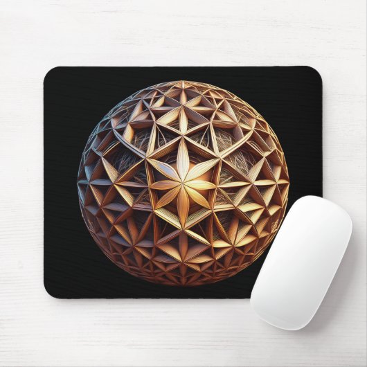 3D-Sierpinski-Tetraeder-Fraktal Mousepad (Mit Mouse)