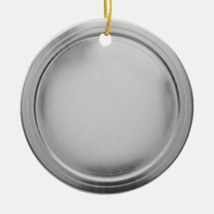 3D-Silberfolien-Siegel Elegant Excellence Award Me Keramik Ornament