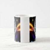 3D-Silberroboter Kaffeetasse (Mittel)