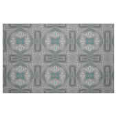 3D! Silver Gray White Türkise ~ Stoff (Fat Quarter (45,7 x 55,9 cm))