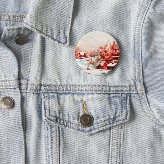 3D Skandinavische Winterlandschaft Button (Beispiel)
