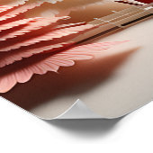 3D Skandinavische Winterlandschaft Poster (Ecke)