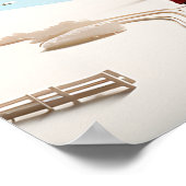 3D Skandinavische Winterlandschaft Poster (Ecke)