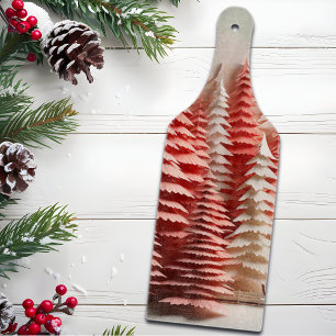 3D-skandinavische Winterlandschaft Schneidebrett