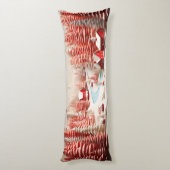 3D Skandinavische Winterlandschaft Seitenschläferkissen (Rückseite (Vertikal))