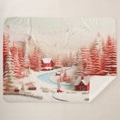 3D Skandinavische Winterlandschaft Sherpadecke (Vorderseite (Horizontal))