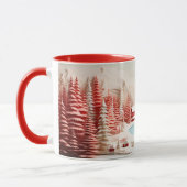 3D Skandinavische Winterlandschaft Tasse (Links)