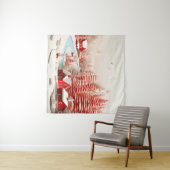 3D Skandinavische Winterlandschaft Wandteppich (Beispiel (Horizontal))