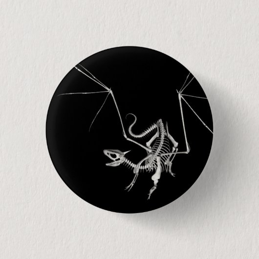 3D Skeleton Halbtondrache 4 Button (Vorderseite)