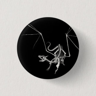 3D Skeleton Halbtondrache 4 Button