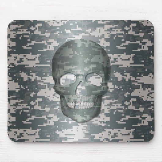3D-Skull für digitale Camouflage Mousepad (Vorne)