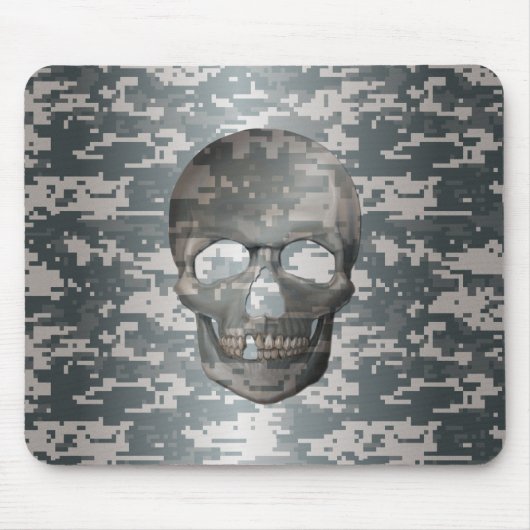 3D-Skull für digitale Camouflage Mousepad (Vorne)