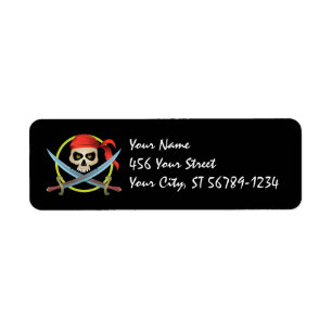 3D-Skull-Pirate-Etikett