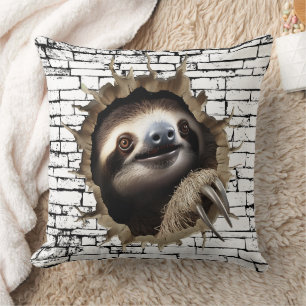 3D Sloth Wall Break - The Restaurant Kissen