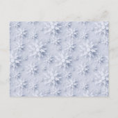 3D Snowflakes Weihnachtsbaum Grußkarte Postkarte (Rückseite)