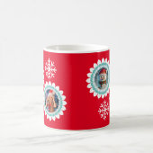3D Snowman Christmas Personalisiert Kids Foto Kaffeetasse (Mittel)