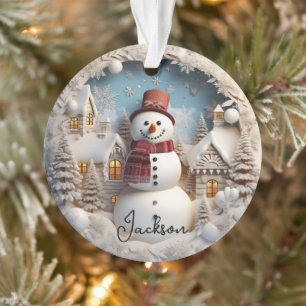 3D Snowman Weihnachtsschmuck Ornament