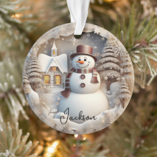 3D Snowman Weihnachtsschmuck Ornament