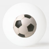 3D Soccerball Schwarz-weiß Football Tischtennisball (Vorderseite)