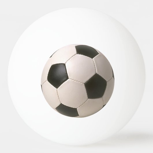 3D Soccerball Schwarz-weiß Football Tischtennisball (Rückseite)
